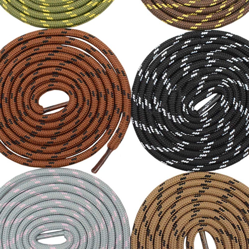 CUGBO 10 Pairs Strong Round Rope Dots Shoe Laces Replacement Non Slip Heavy Duty and Durable Outdoor Climbing Mountaineering Hiking Shoelace Strings for Sport Work Boots - Image 3